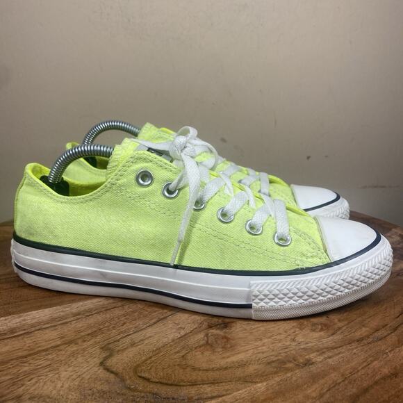 Converse Other - Converse Chuck Taylor All Star Womens Neon Green Size 7 Low Top Shoes Sneakers